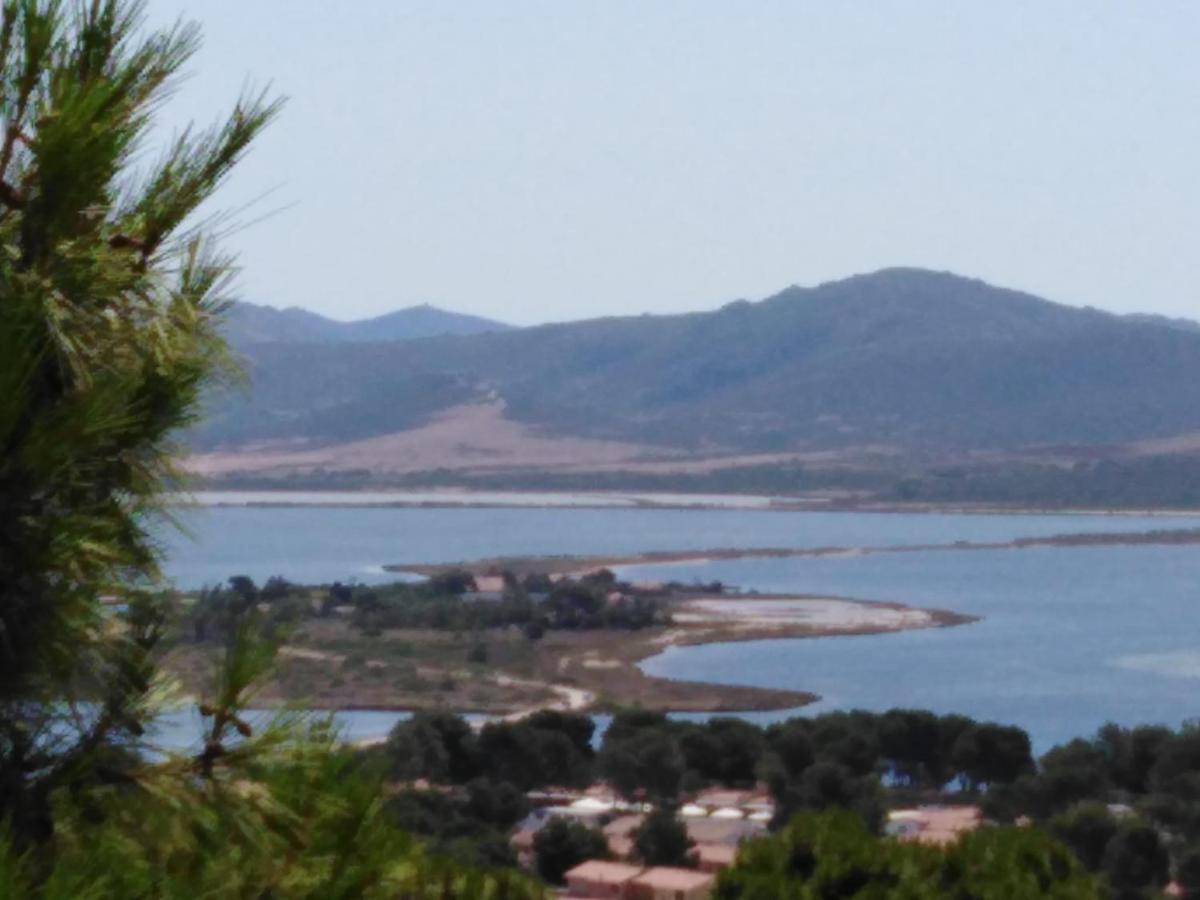 Villa Panoramica Immersa Nel Verde Porto Pino Exterior foto